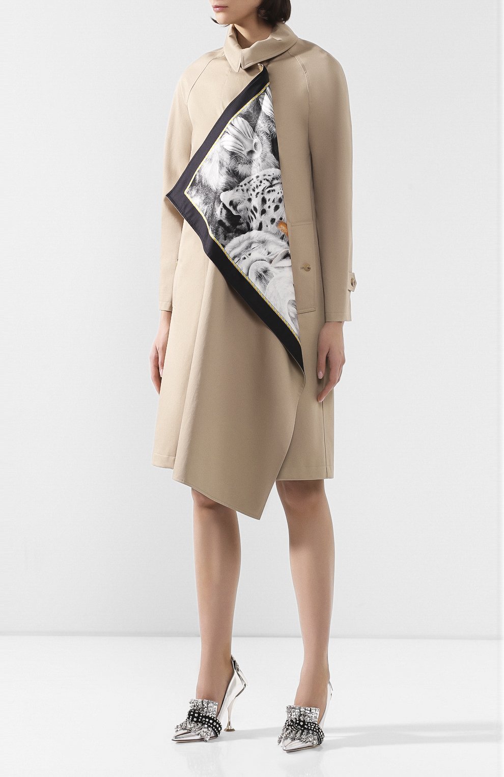 Хлопковый плащ BURBERRY, арт. 4564591, фото 3