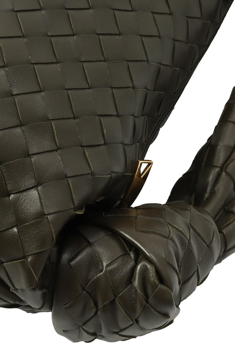 Женская сумка jodie BOTTEGA VENETA хаки цвета, арт. 600261-VCPP0 | Фото 3 (Материал: Натуральная кожа; Размер: large)