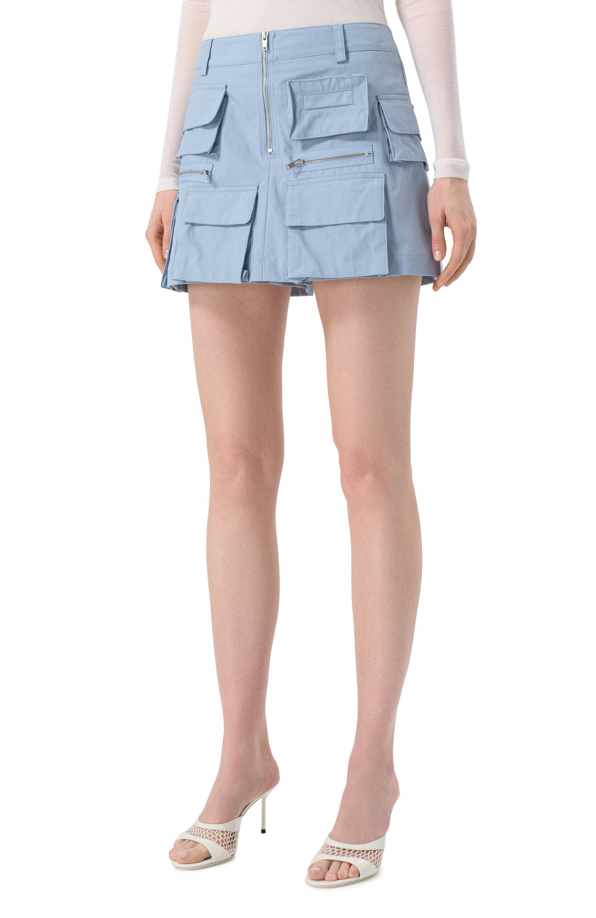 Хлопковая юбка-шорты ERIKA CAVALLINI, арт. E5SL04, фото 3