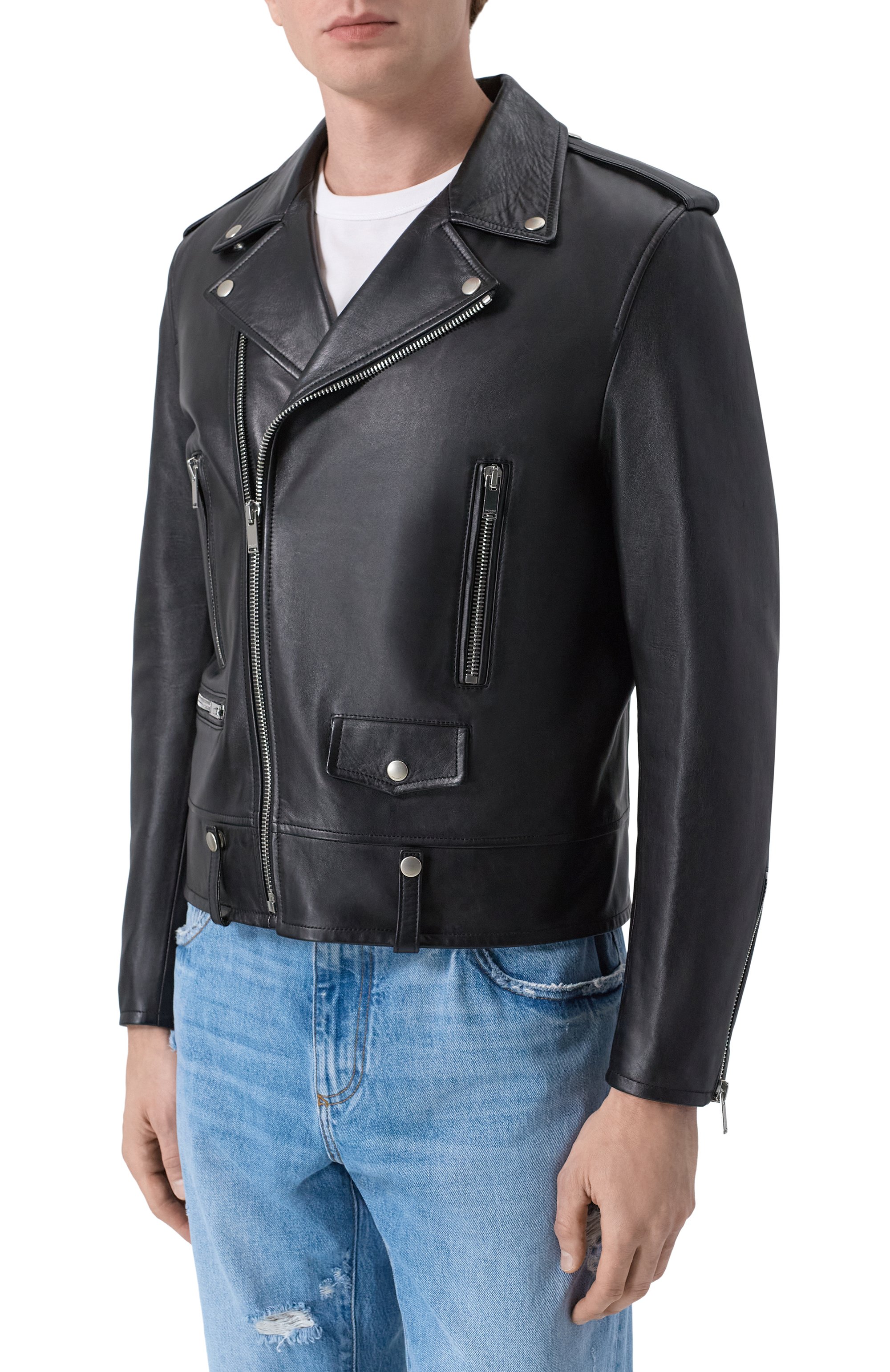 Кожаная куртка SAINT LAURENT, арт. 484284/Y5YA2, фото 3