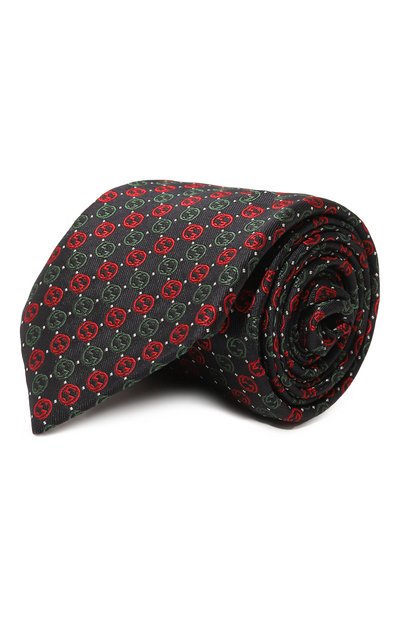 Шелковый галстук GUCCI, арт. 644510 4E002, фото 1