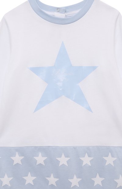 Комплект из трех предметов BALMAIN голубого цвета по цене 35150 руб., арт. BUB61A, фото 4 Комплект из трех предметов BALMAIN, арт. BUB61A, фото 4