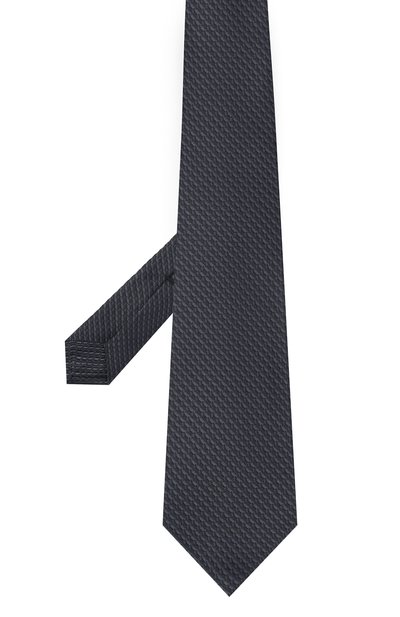 Шелковый галстук KITON черного цвета по цене 39950 руб., арт. UCRVKLC07L63, фото 3 Шелковый галстук KITON, арт. UCRVKLC07L63, фото 3