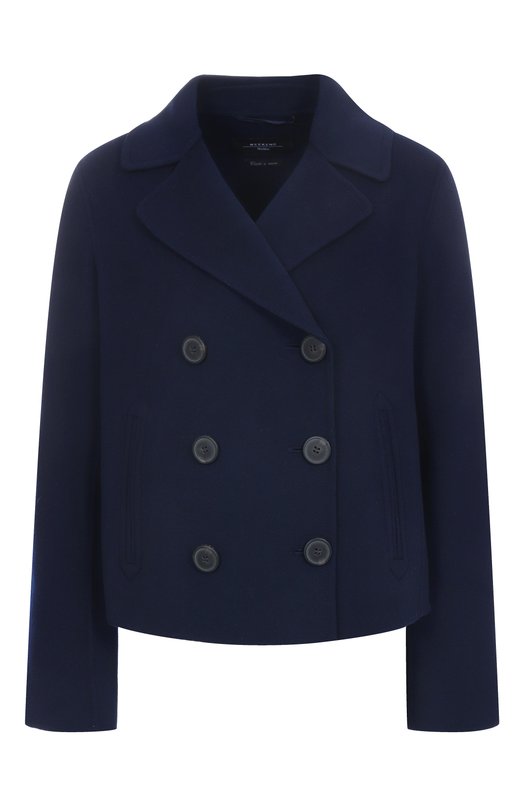 Шерстяное полупальто Weekend Max Mara TAGLI0 Синий TAGLI0