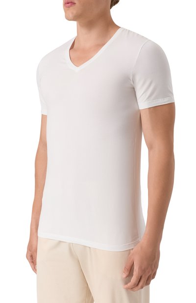 Хлопковая футболка HANRO, арт. 073089, фото 3