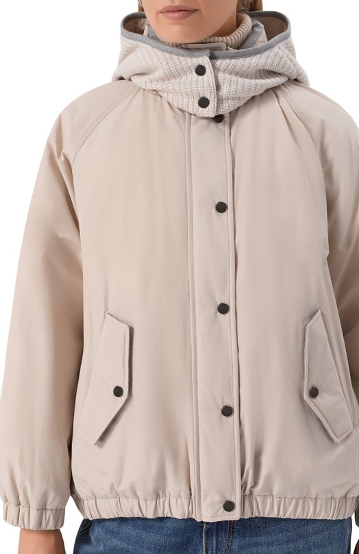Пуховик Brunello Cucinelli MG5017852 Кремовый  MG5017852 Фото 5