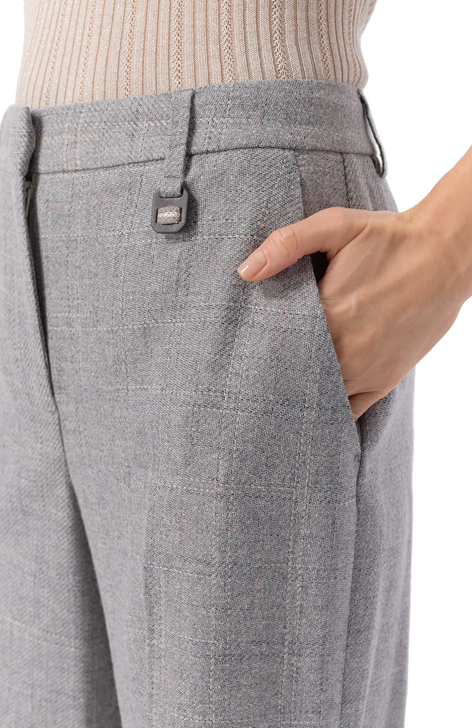 Брюки из шерсти и вискозы LORENA ANTONIAZZI, арт. PA01A/5024, фото 5