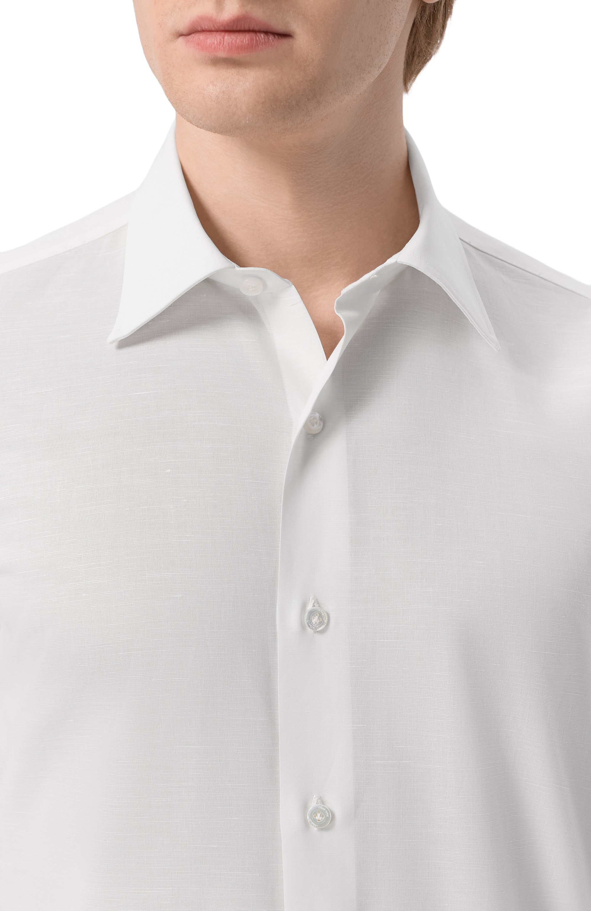 Рубашка из хлопка и льна FINAMORE 1925, арт. NAP0LI 1 R0DI Z L/C0102, фото 5