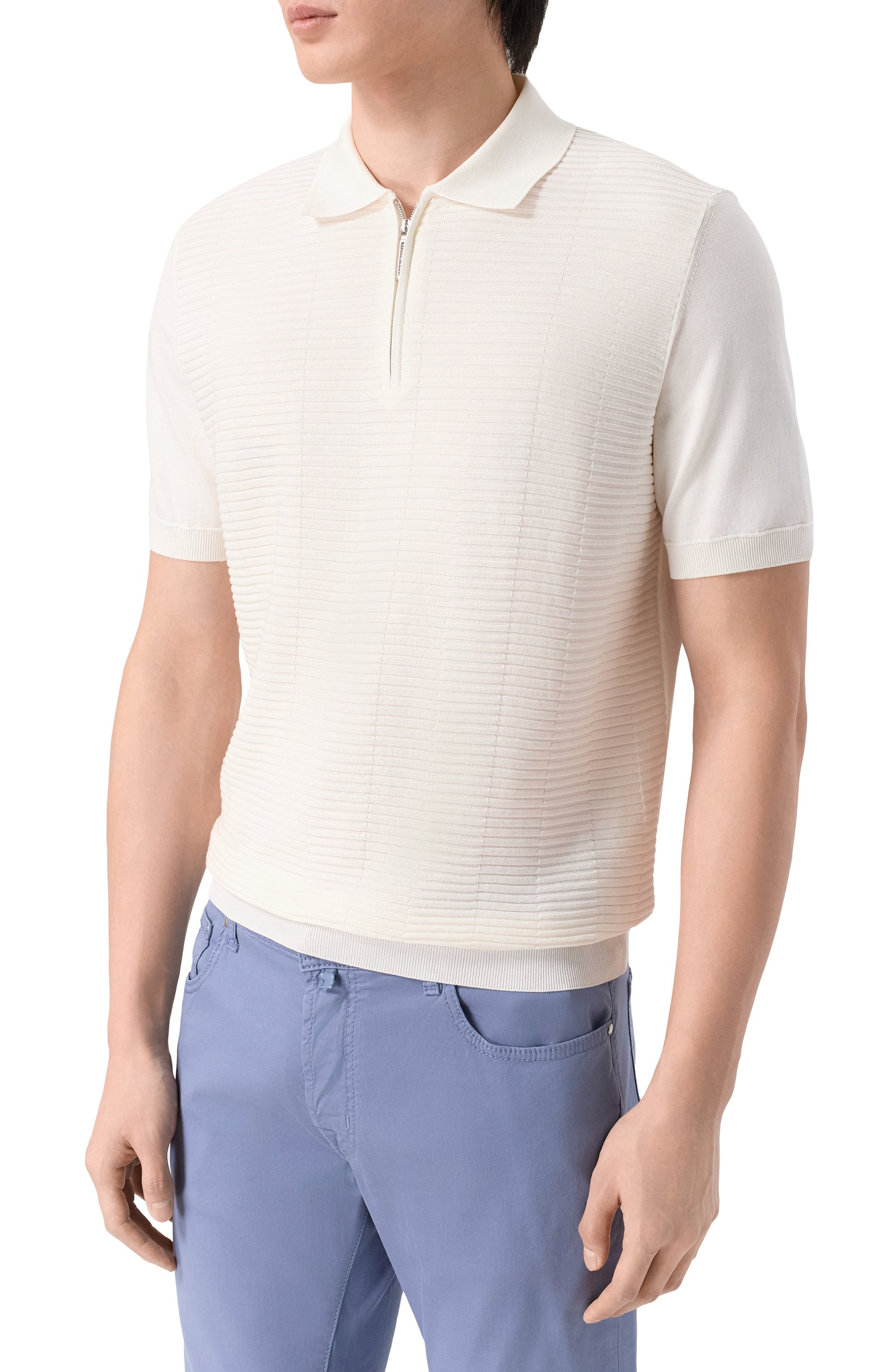 Поло из шелка и хлопка STEFANO RICCI, арт. K818104P31/F26170, фото 3