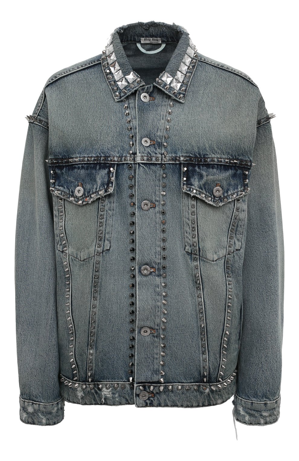 Джинсовая куртка MIU MIU, арт. GWB132-1ZV6-F0013, фото 1