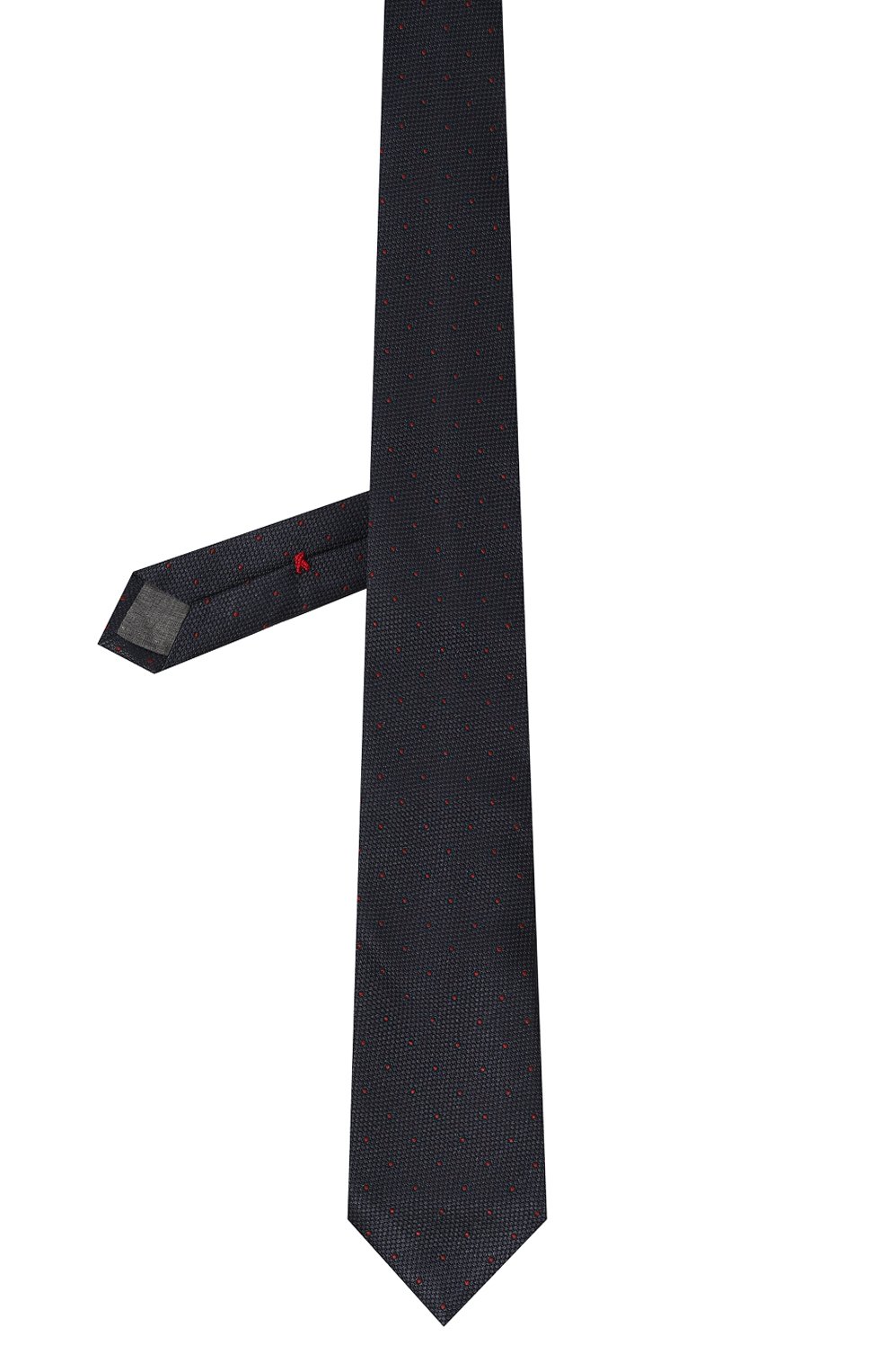 Шелковый галстук BRUNELLO CUCINELLI темно-синего цвета по цене 32900 руб., арт. MM8920018, фото 3 Шелковый галстук BRUNELLO CUCINELLI, арт. MM8920018, фото 3