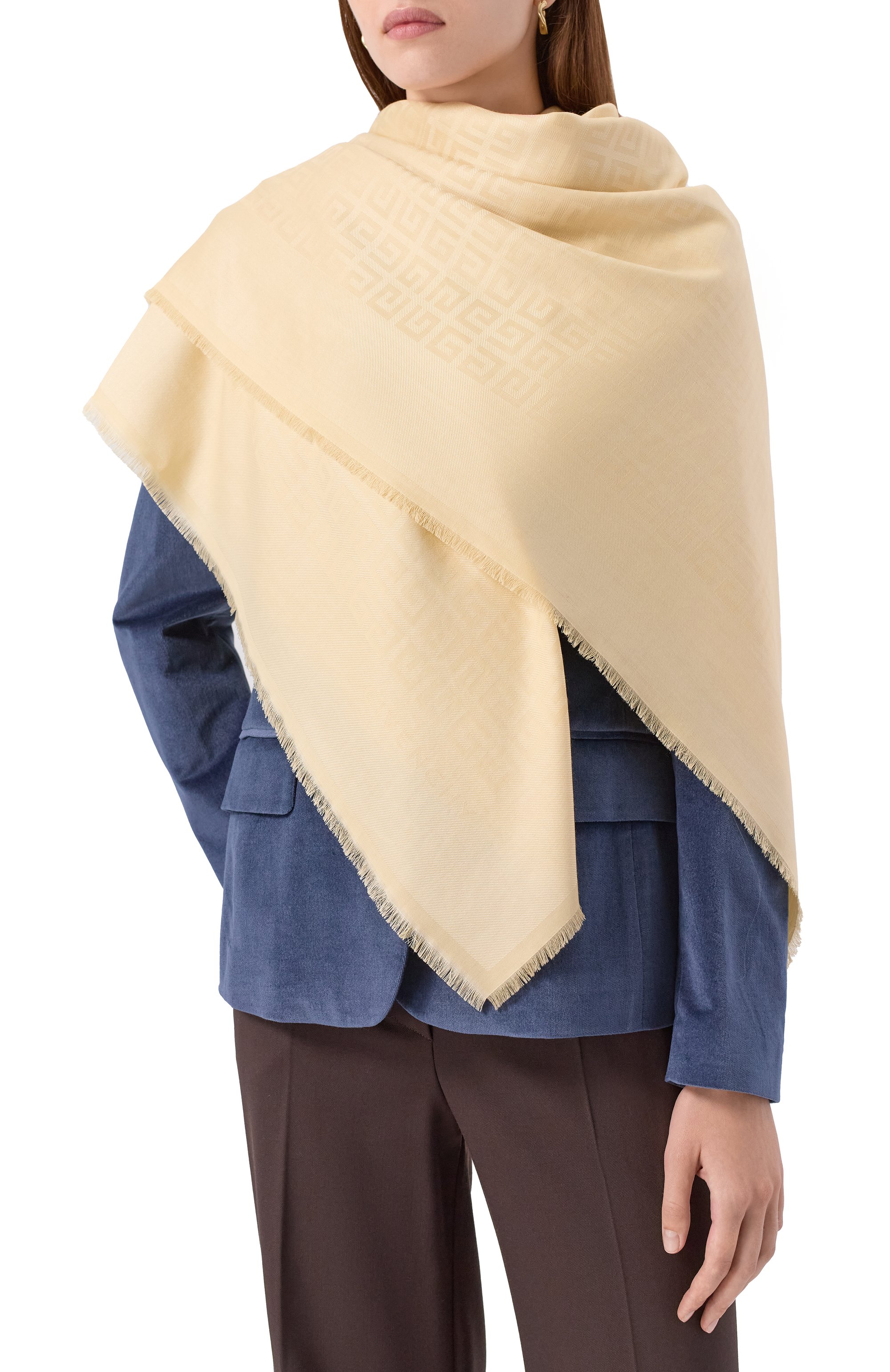 Шаль из шелка и шерсти GIVENCHY, арт. 710003161, фото 2