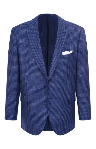Мужской пиджак из шерсти и кашемира KITON, арт. UG81K0639E01/62-66