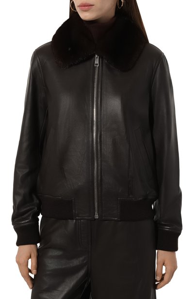 Кожаная куртка YVES SALOMON, арт. 25WYV21750APXX, фото 3