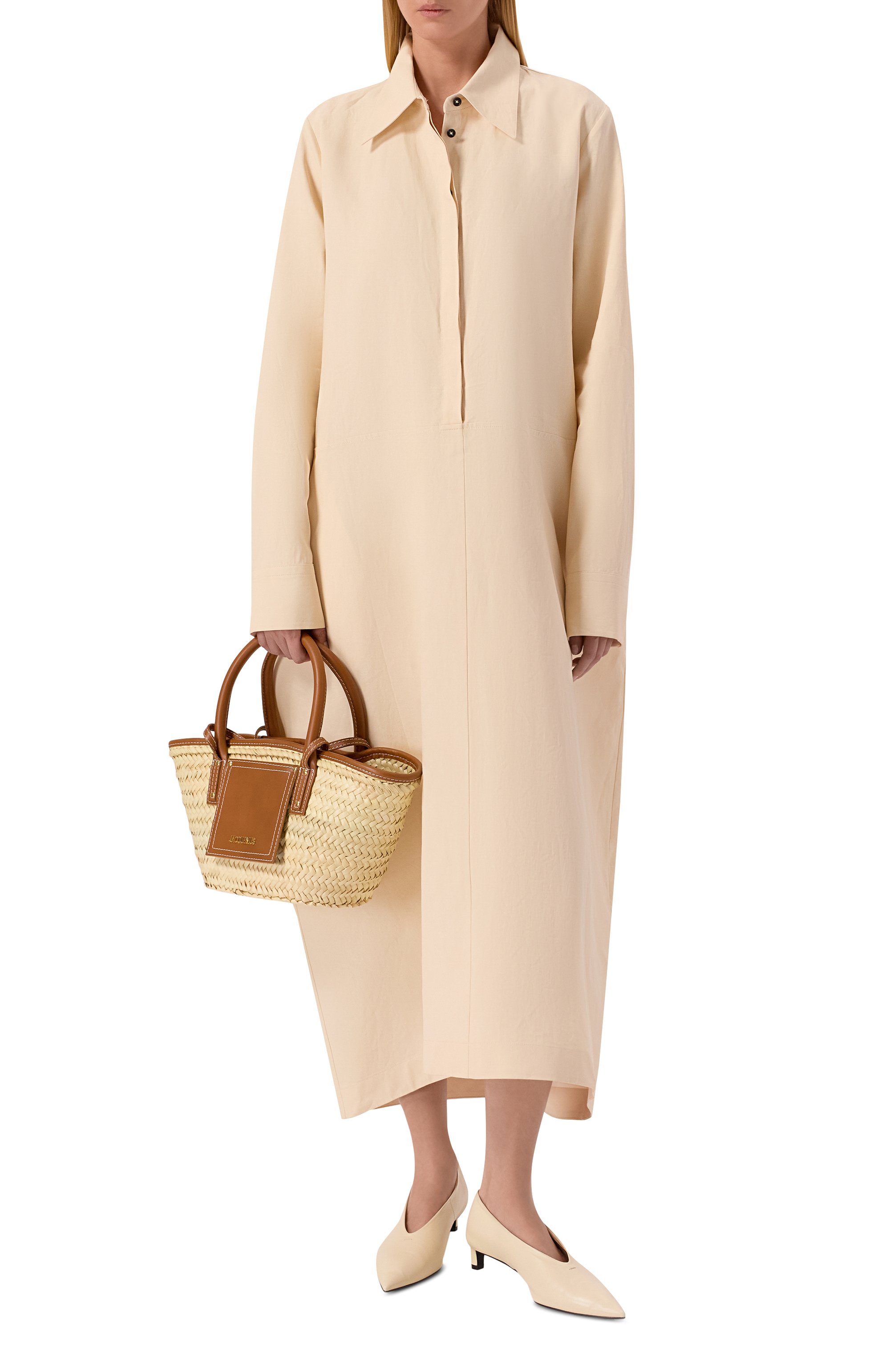 Сумка le petit panier soleil JACQUEMUS бежевого цвета по цене 56050 руб., арт. 23EBAW00044/AC01C04, фото 3 Сумка le petit panier soleil JACQUEMUS, арт. 23EBAW00044/AC01C04, фото 3