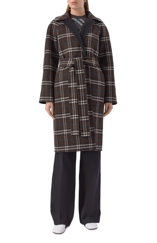 Двустороннее пальто из шерсти Burberry 8113064 Чёрный  8113064 Фото 6