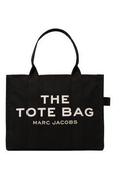 Женская сумка the tote bag MARC JACOBS (THE) черного цвета, арт. M0016156 | Фото 1 (Сумки-технические: Сумки-шопперы; Материал: Текстиль; Размер: large; Материал сплава: Проставлено; Драгоценные камни: Проставлено; Нос: Не проставлено)