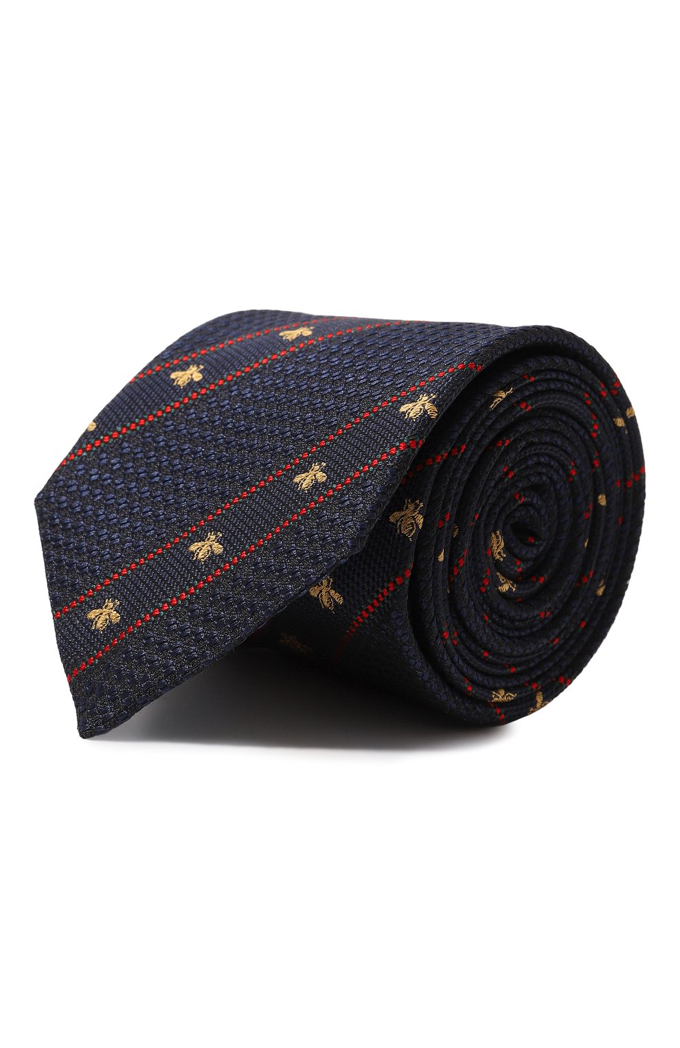 Шелковый галстук GUCCI темно-синего цвета по цене 28800 руб., арт. 451528 4E002, фото 1 Шелковый галстук GUCCI, арт. 451528 4E002, фото 1