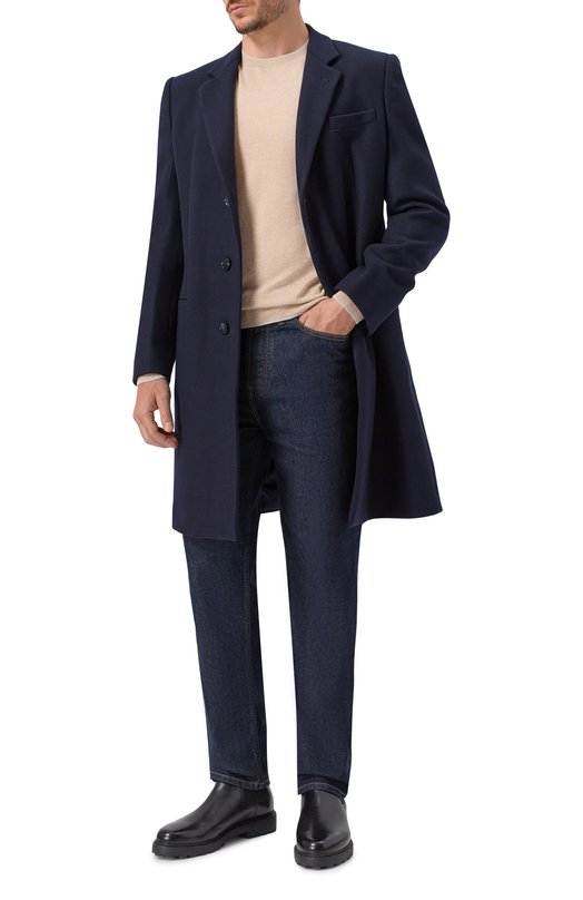 Шерстяное пальто Giorgio Armani GM000643/TE16788 Синий  GM000643/TE16788 Фото 2