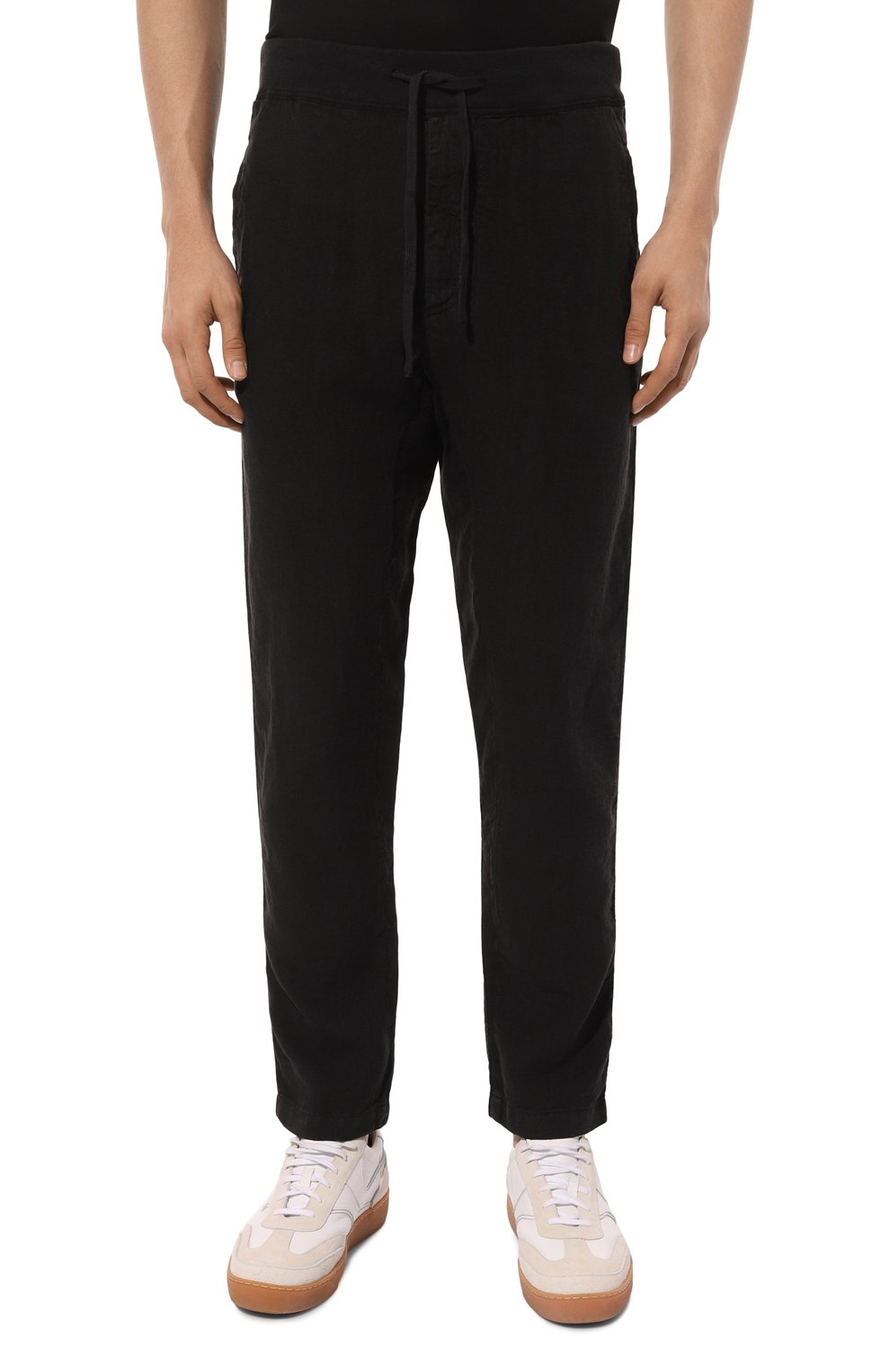 Льняные брюки 120% LINO черного цвета по цене 29500 руб., арт. 31ALIM2131/0000253/000, фото 3 Льняные брюки 120% LINO, арт. 31ALIM2131/0000253/000, фото 3