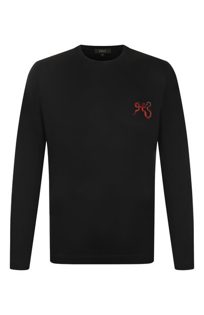 Мужская хлопковый лонгслив ZILLI, арт. TSR04CM0100VSNAK0