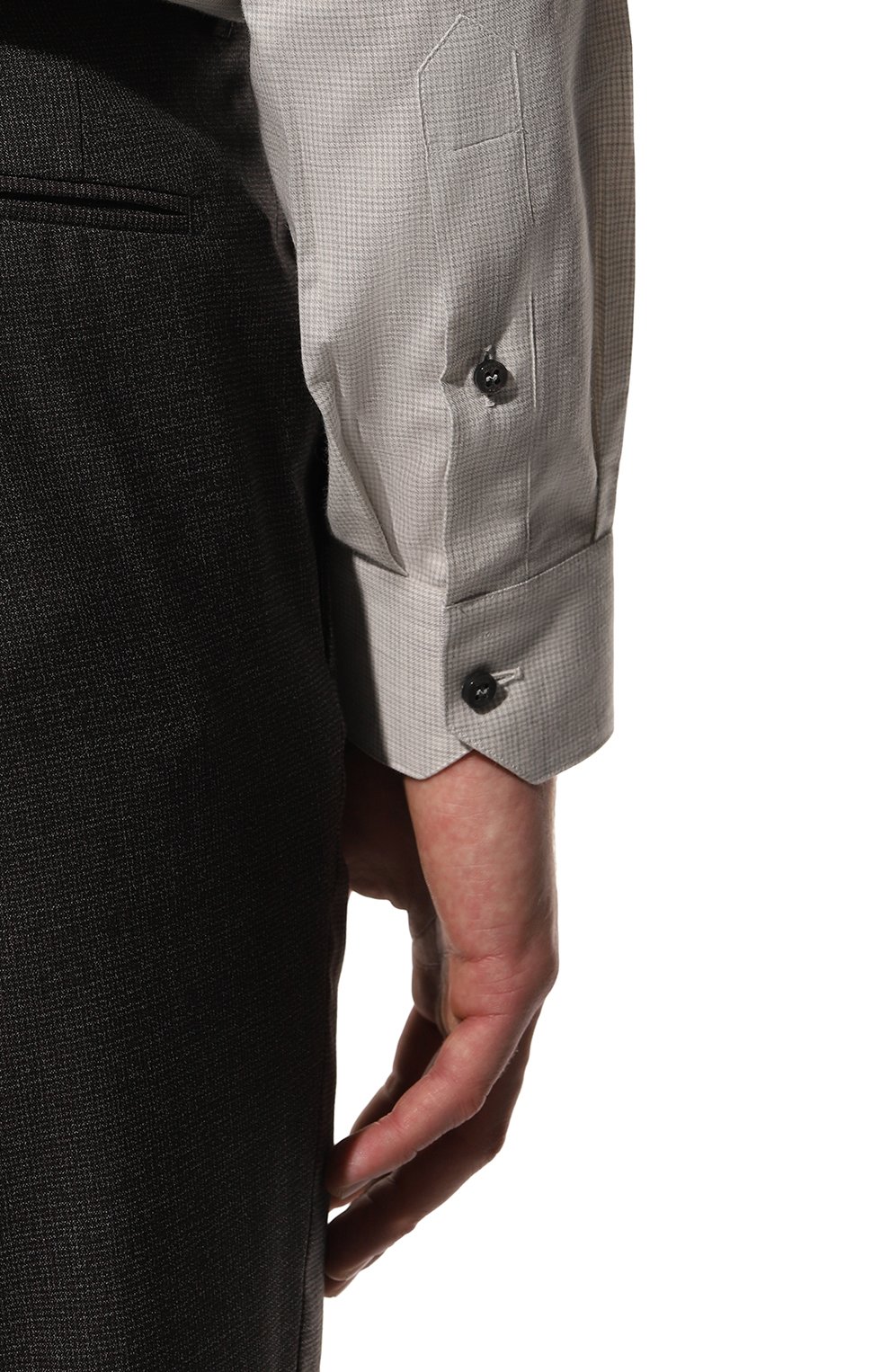 Сорочка из хлопка и кашемира ZILLI, арт. MFY-12152-369809/0001, фото 6