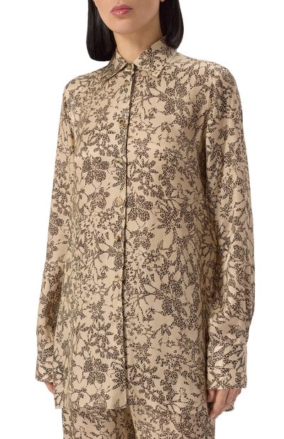 Рубашка из вискозы и шелка GOLDEN GOOSE DELUXE BRAND, арт. GWP02263.P001913, фото 3