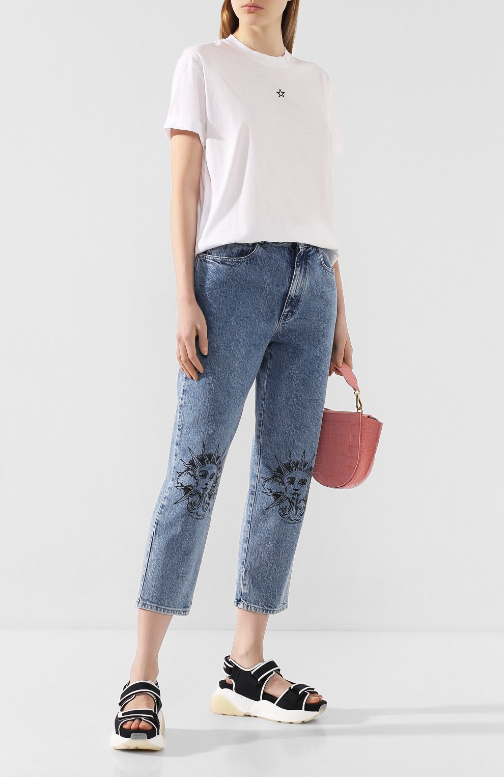 Джинсы STELLA MCCARTNEY голубого цвета по цене 38550 руб., арт. 600449/SNH70, фото 2 Джинсы STELLA MCCARTNEY, арт. 600449/SNH70, фото 2