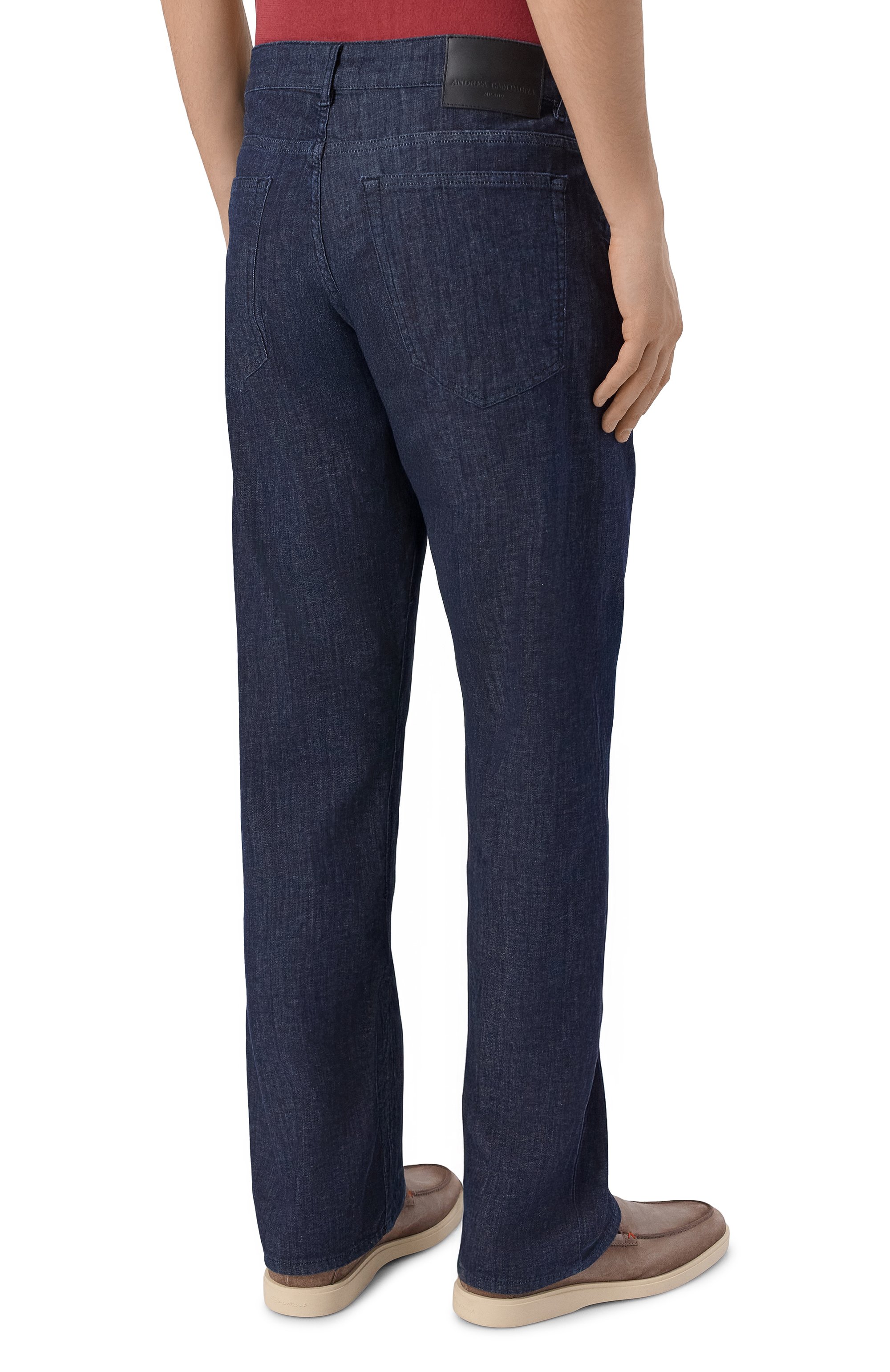 Джинсы ANDREA CAMPAGNA темно-синего цвета по цене 35200 руб., арт. P-ED BLUE RINSE/DUCKY SPACE BLUE, фото 4 Джинсы ANDREA CAMPAGNA, арт. P-ED BLUE RINSE/DUCKY SPACE BLUE, фото 4