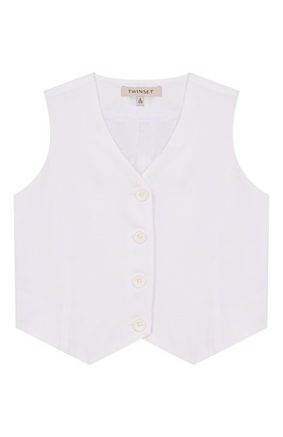 Жилет изо льна и хлопка TWINSET, арт. 251GJ2402
