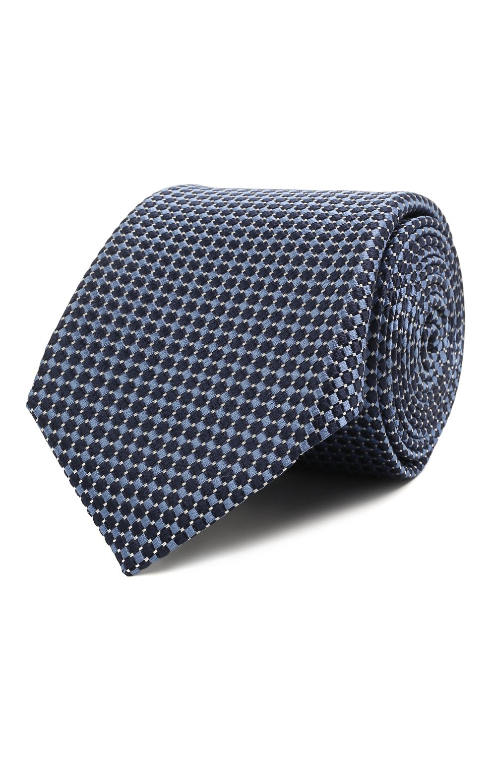 Шелковый галстук CORNELIANI голубого цвета по цене 17750 руб., арт. 87U306-1120315/00, фото 1 Шелковый галстук CORNELIANI, арт. 87U306-1120315/00, фото 1