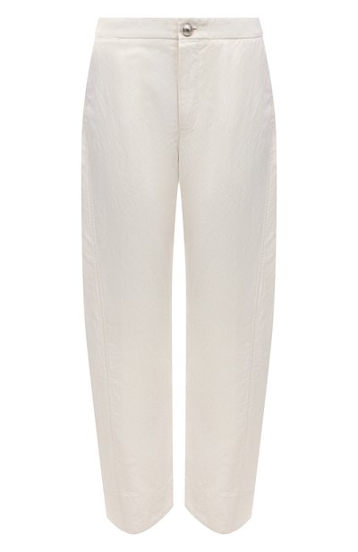 Женские брюки из вискозы и льна JIL SANDER, арт. JSWU305900-WU391600