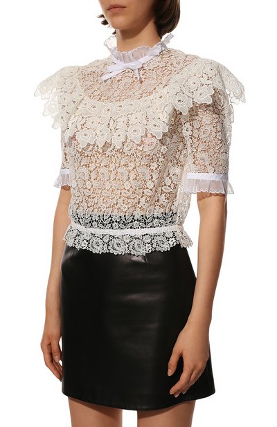 Хлопковый топ MIU MIU, арт. MT1553-1E3K-F0009, фото 3