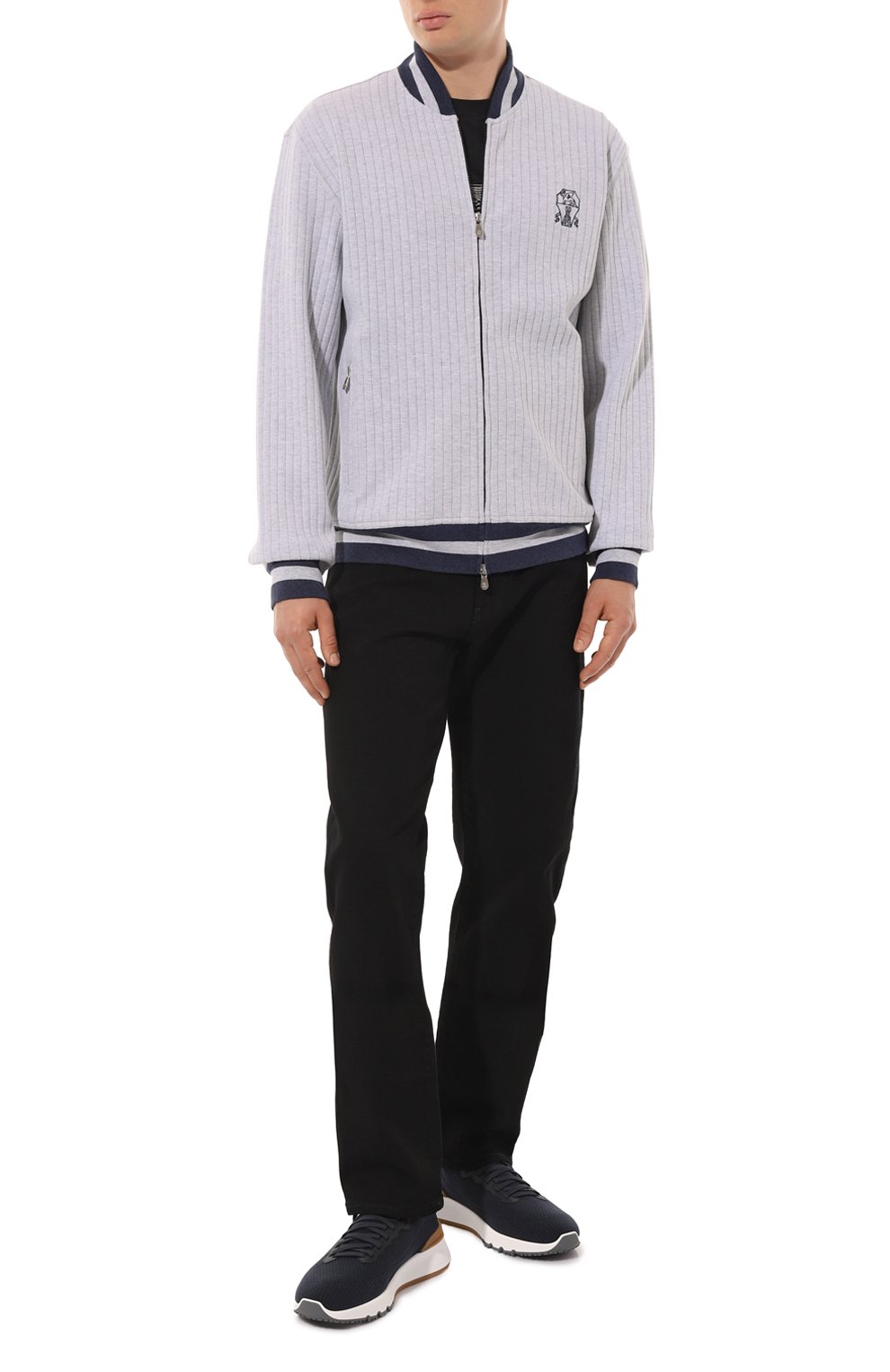 Текстильные кроссовки BRUNELLO CUCINELLI, арт. MZUWLB2179, фото 2