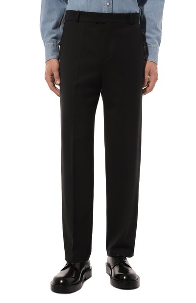 Шерстяные брюки WHO_AM черного цвета по цене 26900 руб., арт. MP4-SVO243-BLK, фото 3 Шерстяные брюки WHO_AM, арт. MP4-SVO243-BLK, фото 3