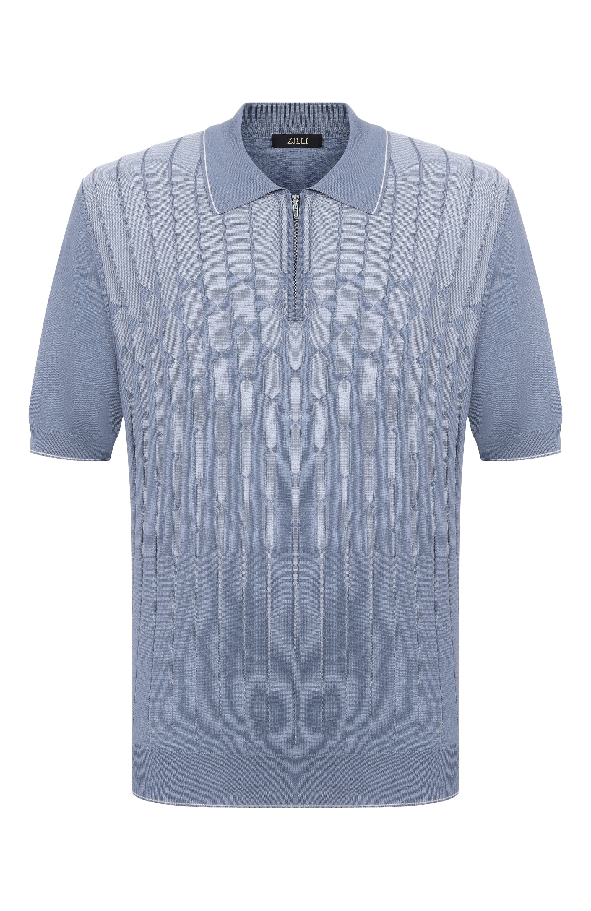 Поло из шелка и хлопка ZILLI, арт. KZP002M0107VCRC00, фото 1