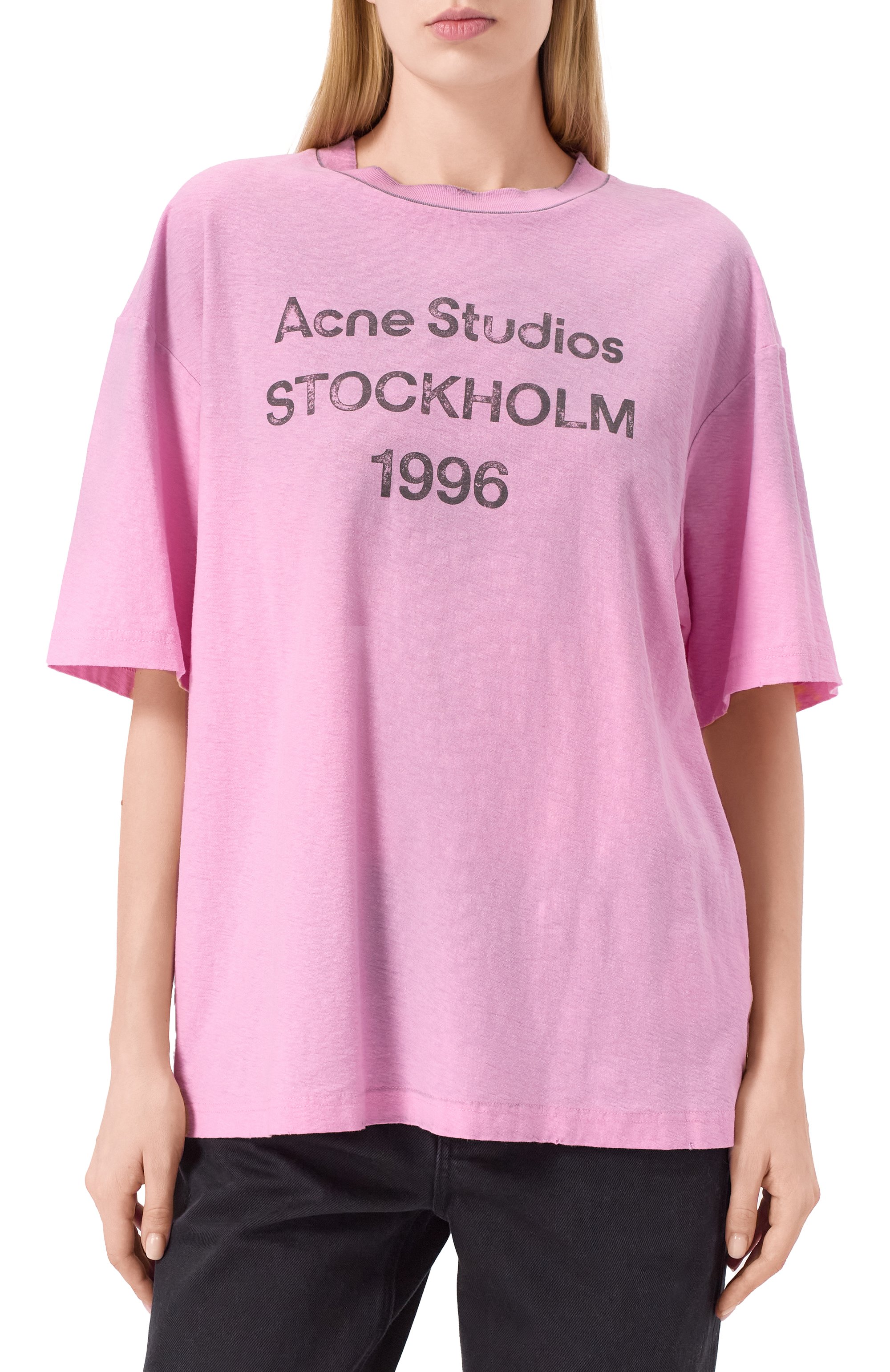 Хлопковая футболка ACNE STUDIOS, арт. FN-UX-TSHI000013/CL0196, фото 3