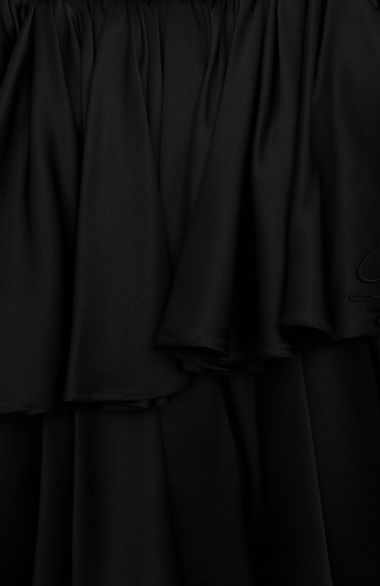 Женский комплект из платья и шорт BALMAIN черного цвета, арт. BV1051 | Фото 6 (Нос: Не проставлено; Материал внешний: Шелк; Автоматизация состава: Проставлено; Ростовка одежда: 12 мес | 80 см, 18 мес | 86 см, 24 мес | 92 см, 36 мес | 98 см, 9 �мес | 74 см)