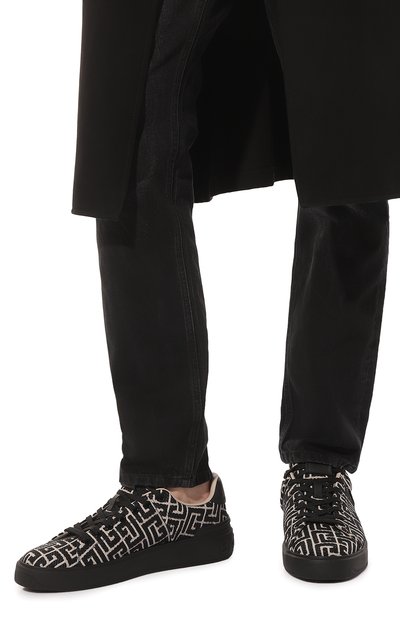 Текстильные кеды b-court BALMAIN, арт. CM1VI288/TJCM, фото 3