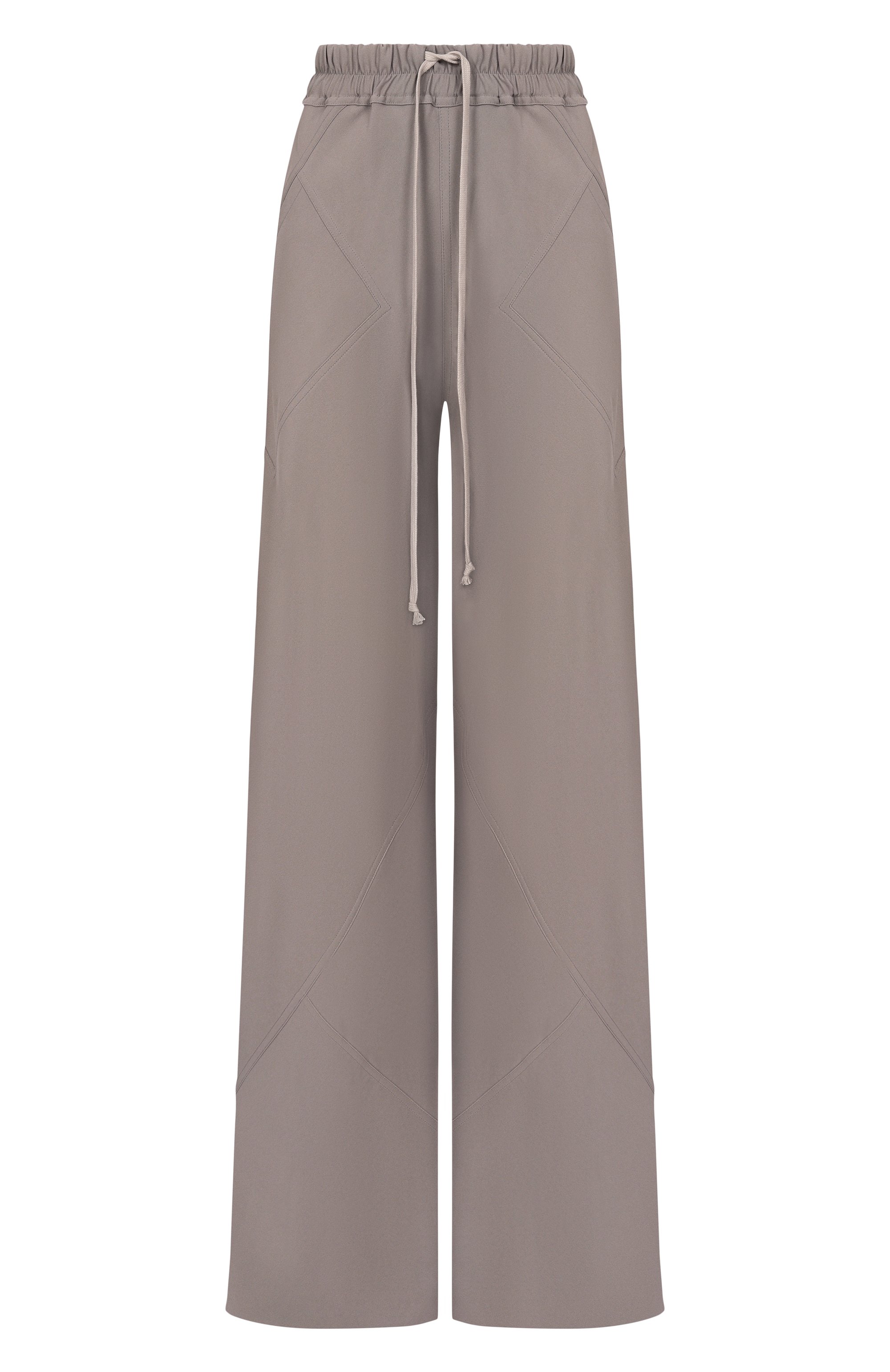 Брюки RICK OWENS серого цвета по цене 98450 руб., арт. RP02F5304/HY, фото 1 Брюки RICK OWENS, арт. RP02F5304/HY, фото 1