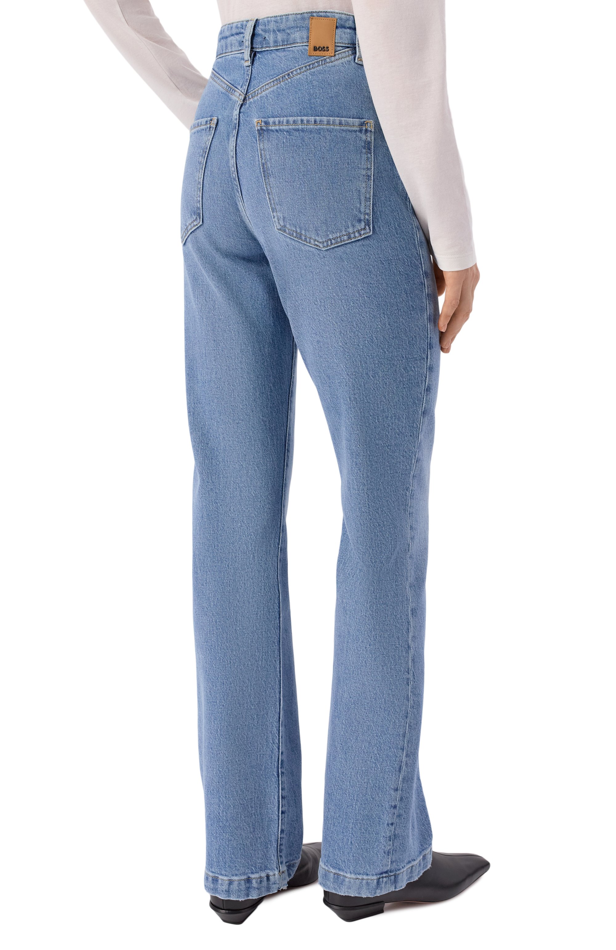 Джинсы BOSS голубого цвета по цене 29050 руб., арт. 50552438, фото 4 Джинсы BOSS, арт. 50552438, фото 4