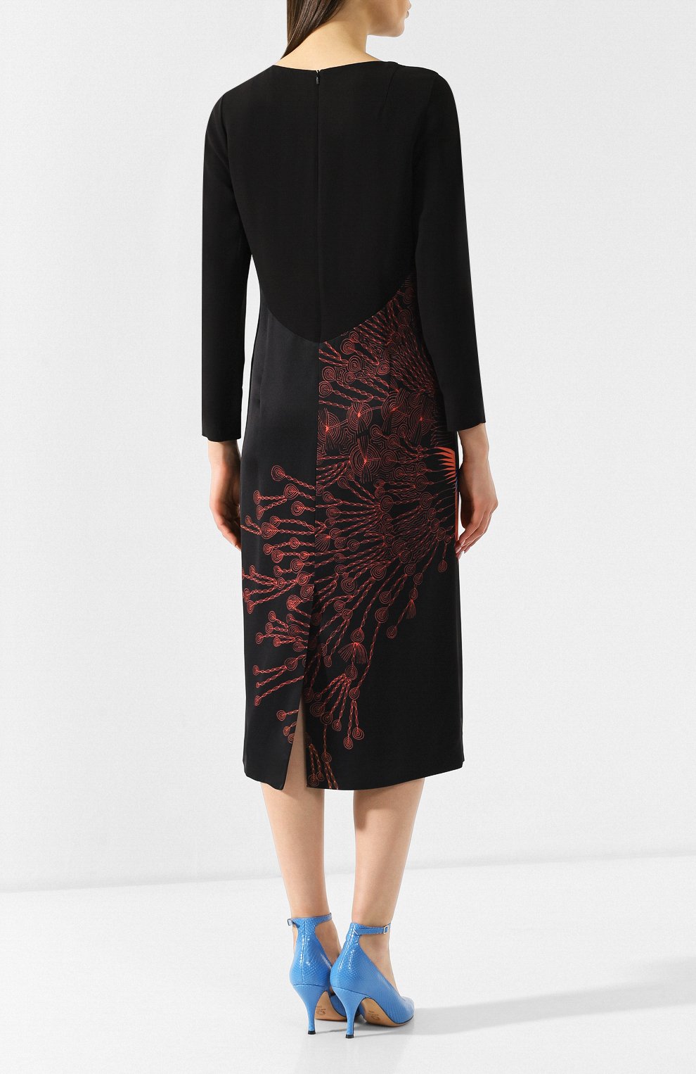 Платье из вискозы и хлопка DRIES VAN NOTEN, арт. 182-11018-6147, фото 4