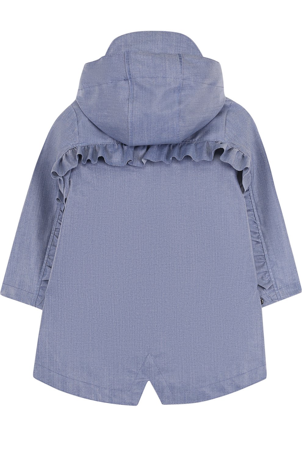 Дождевик с капюшоном и оборками GOSOAKY, арт. 181.101.239/C0ATED DENIM, фото 2