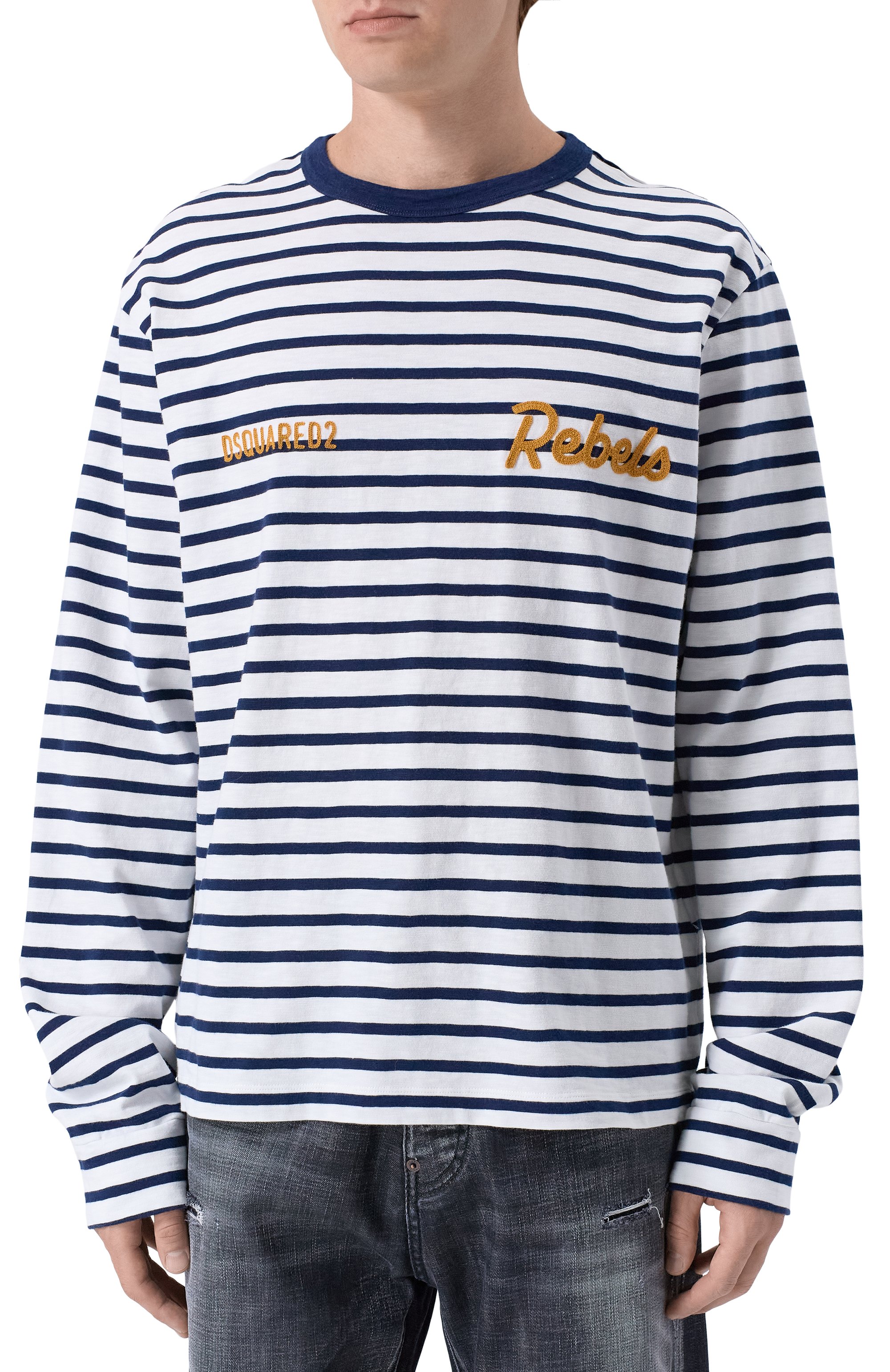 Хлопковый лонгслив DSQUARED2, арт. S74GD1534/D20107, фото 3