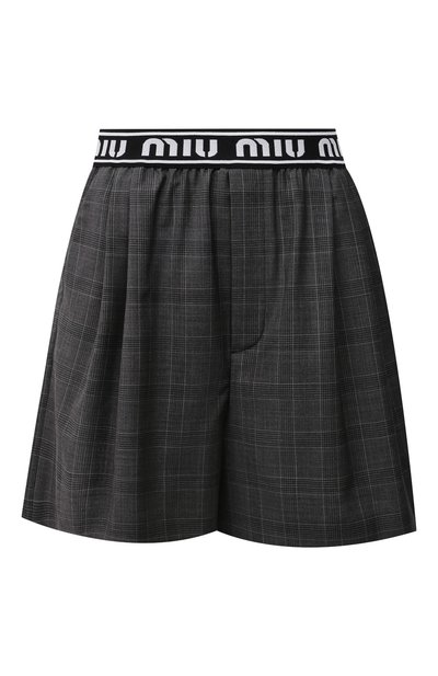 Женские шерстяные шорты MIU MIU, арт. MP1431-1UK2-F0480
