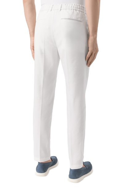 Брюки изо льна и вискозы BOSS, арт. 50540480, фото 4