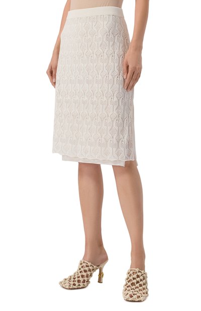 Юбка из хлопка и шелка BOTTEGA VENETA, арт. 835382/V5ND0, фото 3