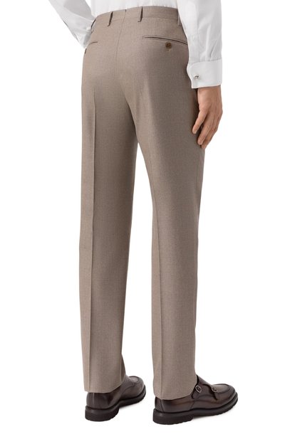 Шерстяные брюки CORNELIANI бежевого цвета по цене 52050 руб., арт. 265B01-2618111, фото 4 Шерстяные брюки CORNELIANI, арт. 265B01-2618111, фото 4
