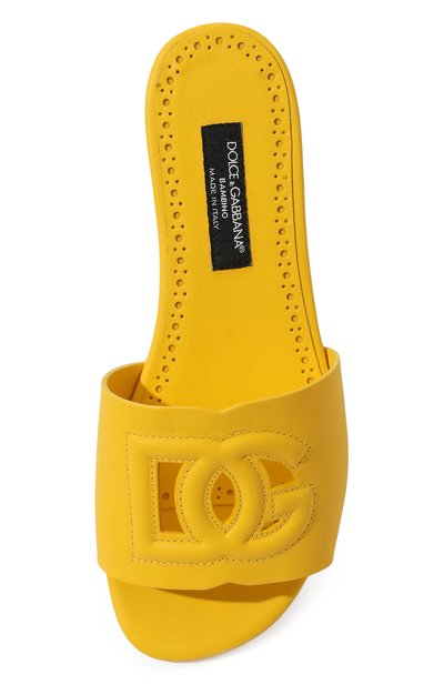 Кожаные шлепанцы DOLCE & GABBANA, арт. D11032/A1735/29-36, фото 4