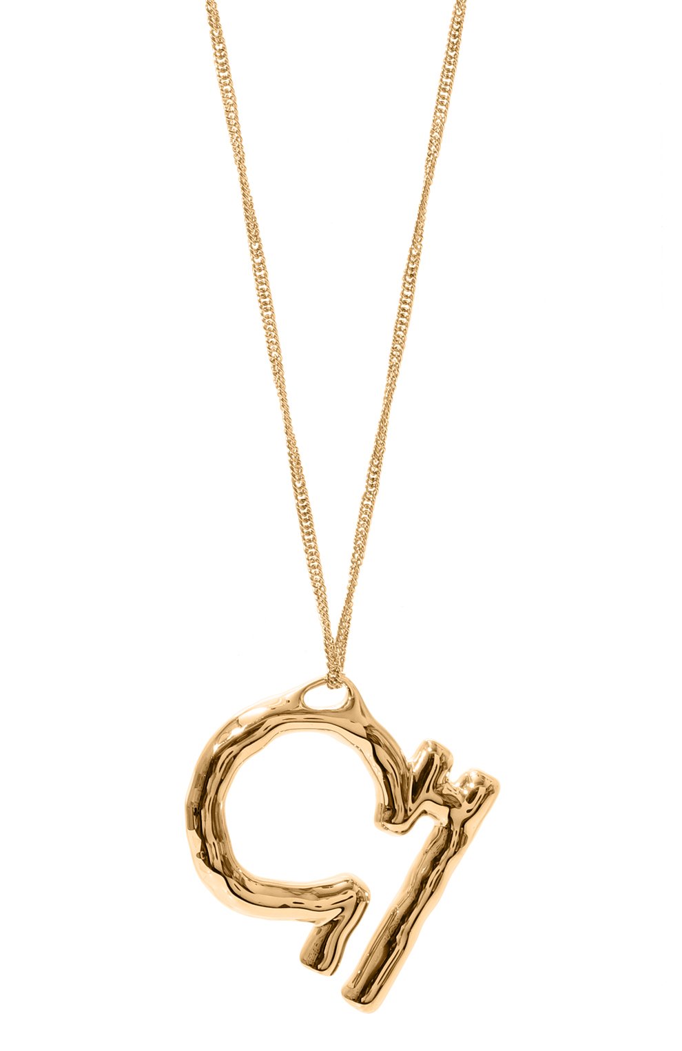 Подвеска на цепочке JIL SANDER золотого цвета по цене 108000 руб., арт. J11UU0023 J12015, фото 3 Подвеска на цепочке JIL SANDER, арт. J11UU0023 J12015, фото 3